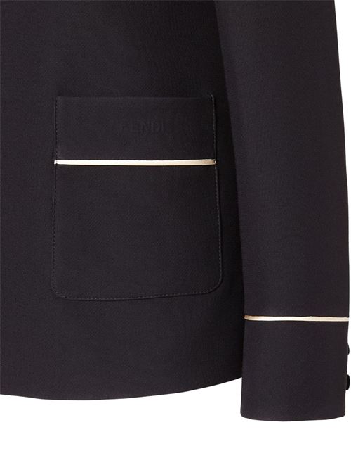 Wool and silk jacket FENDI | FJ7665AC4GF0GME