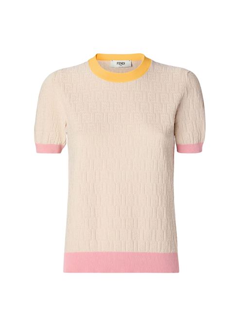 Cotton and silk sweater FENDI | FZXE94AW4SF0WC4