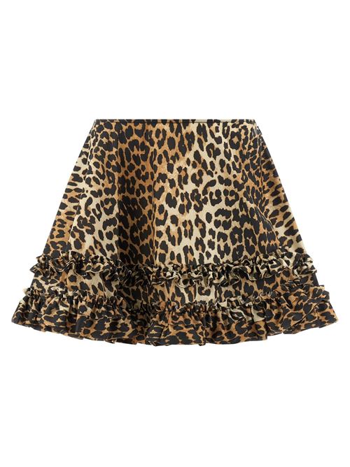 Leopard Duchess Skirt GANNI | A1090087859