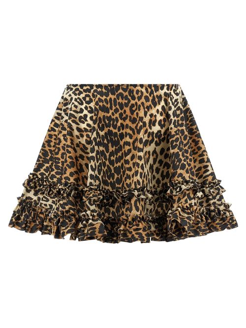 Leopard Duchess Skirt GANNI | A1090087859