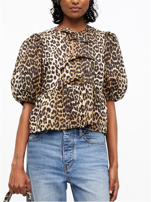 Leopard shirt GANNI | F9116943