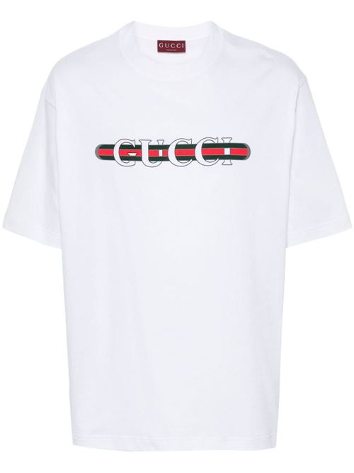 T-shirt con logo GUCCI | 784361XJGKB9074