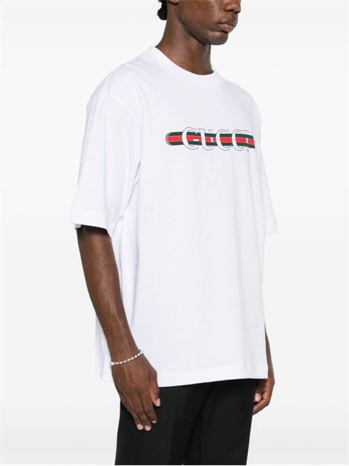T-shirt con logo GUCCI | 784361XJGKB9074