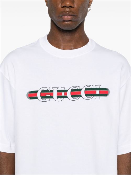 T-shirt con logo GUCCI | 784361XJGKB9074