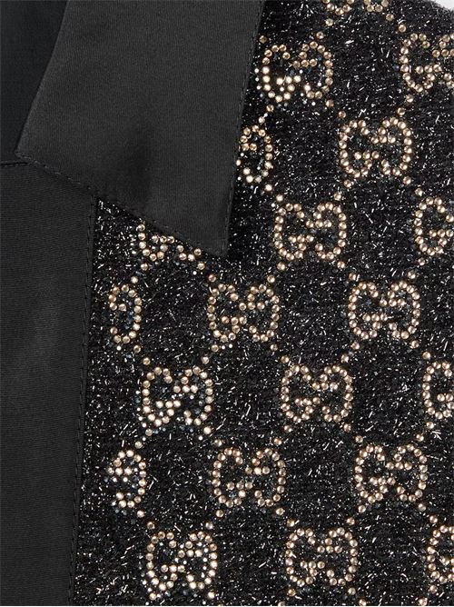 Lamé wool tweed top GUCCI | 846682ZARWY1000