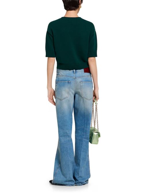 Top in lana morbida con intarsio GUCCI | 851972XKEBC3027