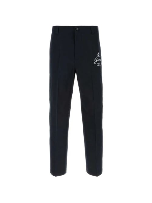 Pantalone in twill di cotone con stampa GUCCI | 854264ZAQH54440