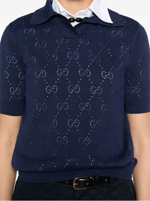 Polo con motivo GG GUCCI | 856203XKFCO4522