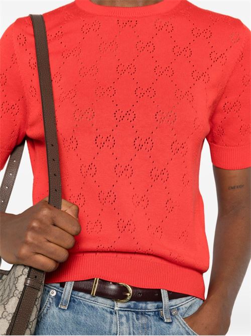 Maglia con motivo GG GUCCI | 856204XKFCO5741