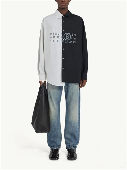 Two-tone shirt MM6 | SH0DT0025MTN136961