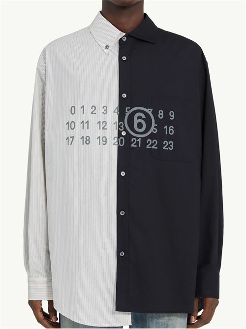 Two-tone shirt MM6 | SH0DT0025MTN136961
