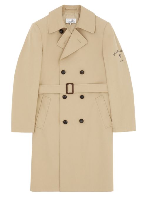 Double-breasted trench coat with belt MM6 | SH2AH0018M35858115