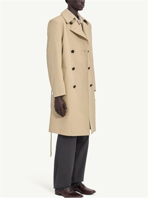 Double-breasted trench coat with belt MM6 | SH2AH0018M35858115