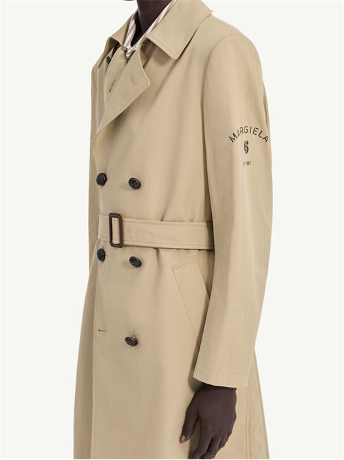 Double-breasted trench coat with belt MM6 | SH2AH0018M35858115