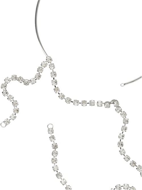 Rhinestone necklace MM6 | SM6UU0089P8857951