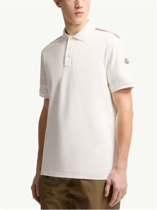 Polo shirt with tricolour trim MONCLER | L10918A0003189A16034