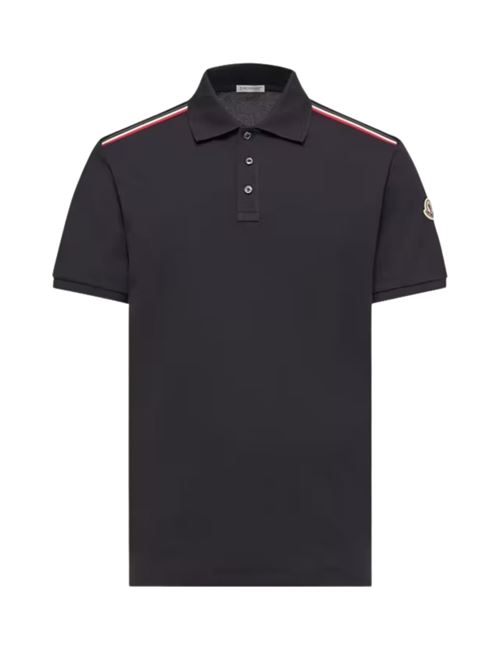 Polo shirt with tricolour trim MONCLER | L10918A0003189A1677X