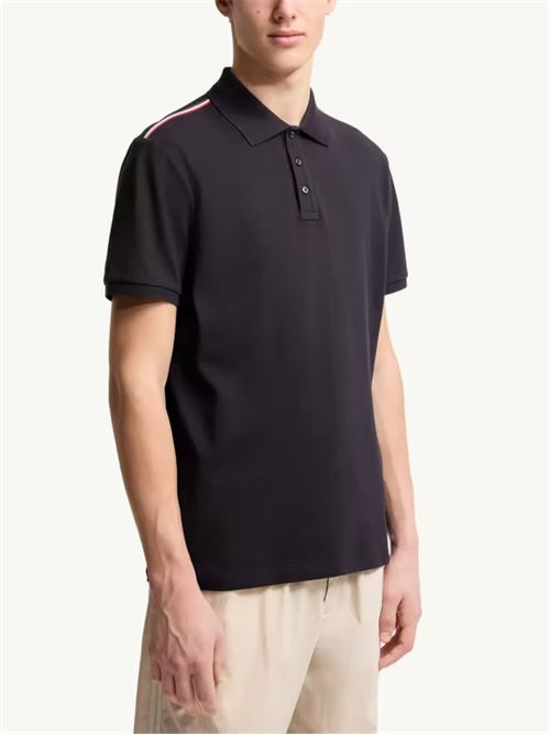 Polo shirt with tricolour trim MONCLER | L10918A0003189A1677X