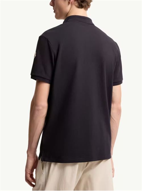 Polo shirt with tricolour trim MONCLER | L10918A0003189A1677X