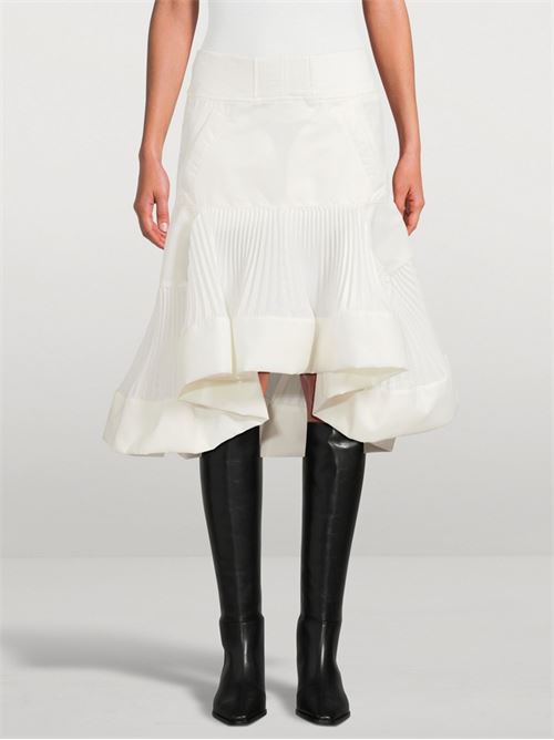 Nylon twill skirt SACAI | 2608307151