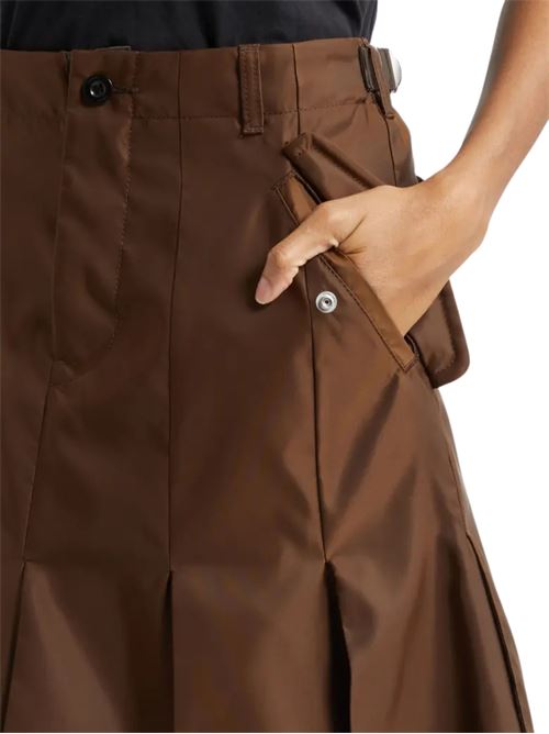 Nylon twill skirt SACAI | 2608308601