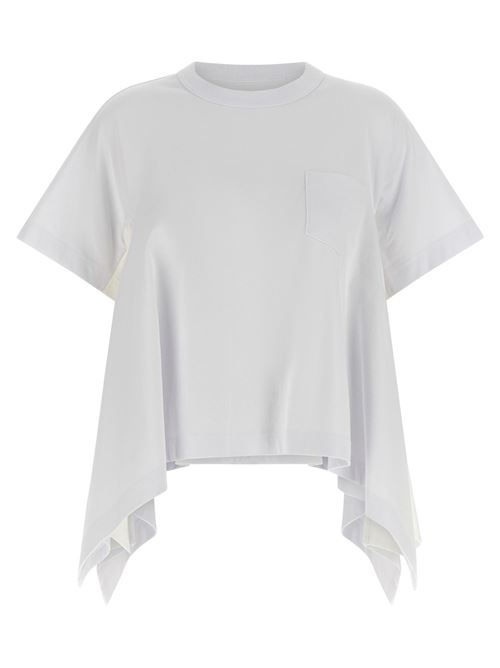 Lightweight denim T-shirt SACAI | 2608349101