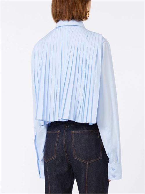 Cropped shirt with pleated back SPORTMAX | 2612111041600SPXCEPPO002