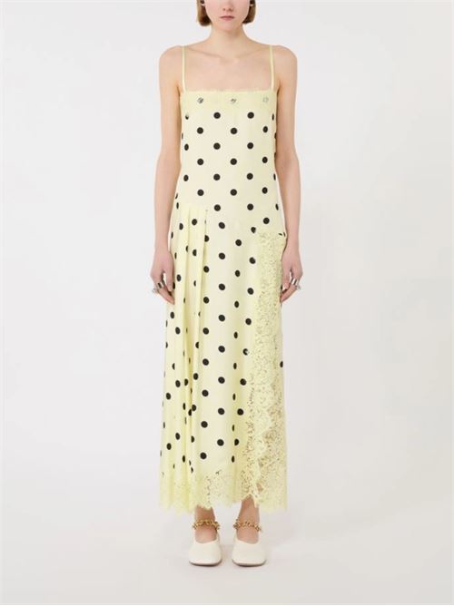 Polka dot dress with lace detail SPORTMAX | 2612221032600SPXCAPO002