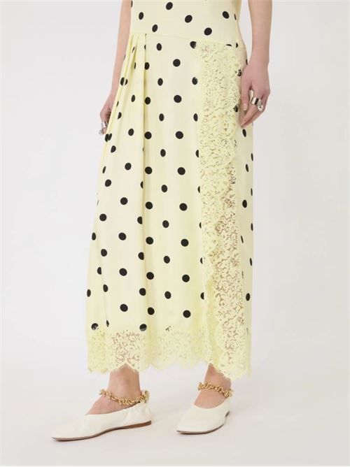Polka dot dress with lace detail SPORTMAX | 2612221032600SPXCAPO002