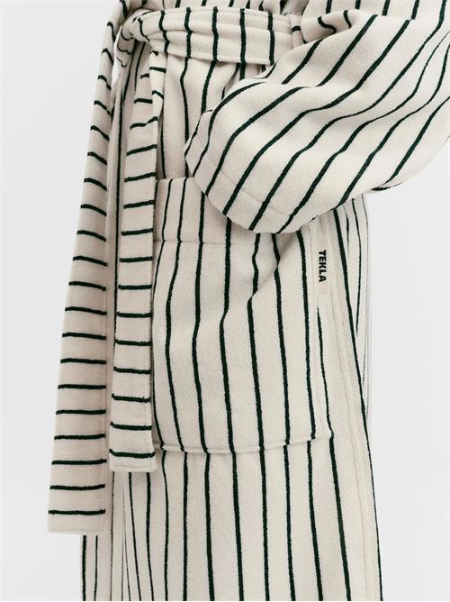 Terry bathrobe TEKLA | HOODEDBATHROBESRACINGGREEN