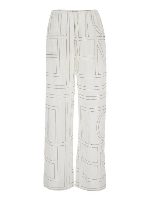 Monogram pajama trousers TOTEME | 243WRB1092FB0239200