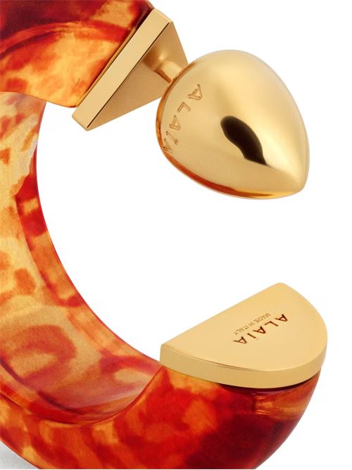 Orecchini a cerchio edge ALAIA | AAJE1076E036A58