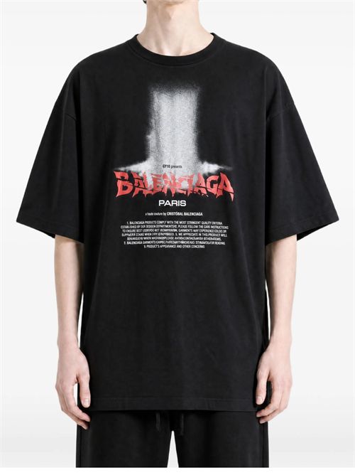 T-shirt con stampa BALENCIAGA | 850345TUVO41000