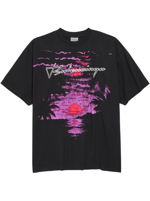 T-shirt con stampa BALENCIAGA | A00497TUVO91000