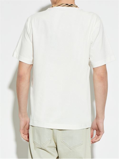 T-shirt collo check BURBERRY | 8125510B7078