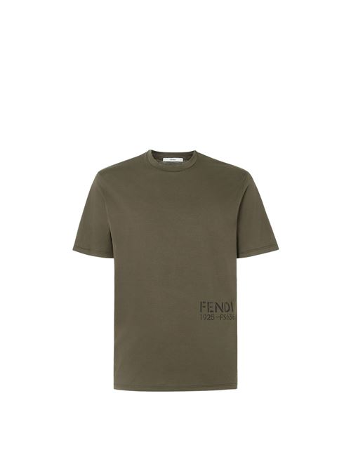 T-shirt con logo FENDI | FY1370B19QF0QQ4