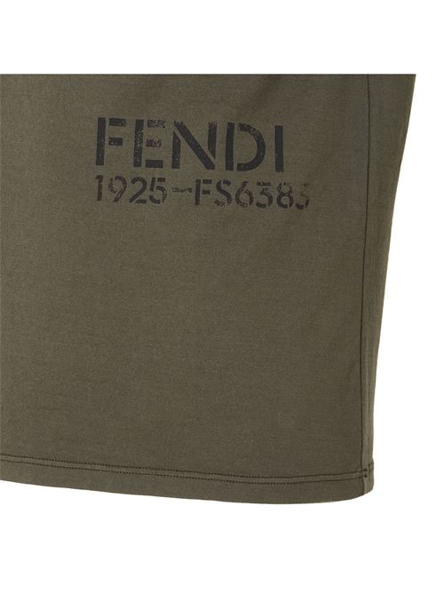 T-shirt con logo FENDI | FY1370B19QF0QQ4