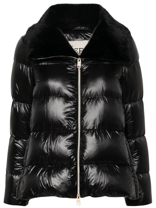 Piumino con collo in eco-pelliccia HERNO | PI001923D12017Z9300