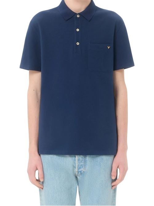 Polo con logo VALENTINO | VMH04VBMDD51